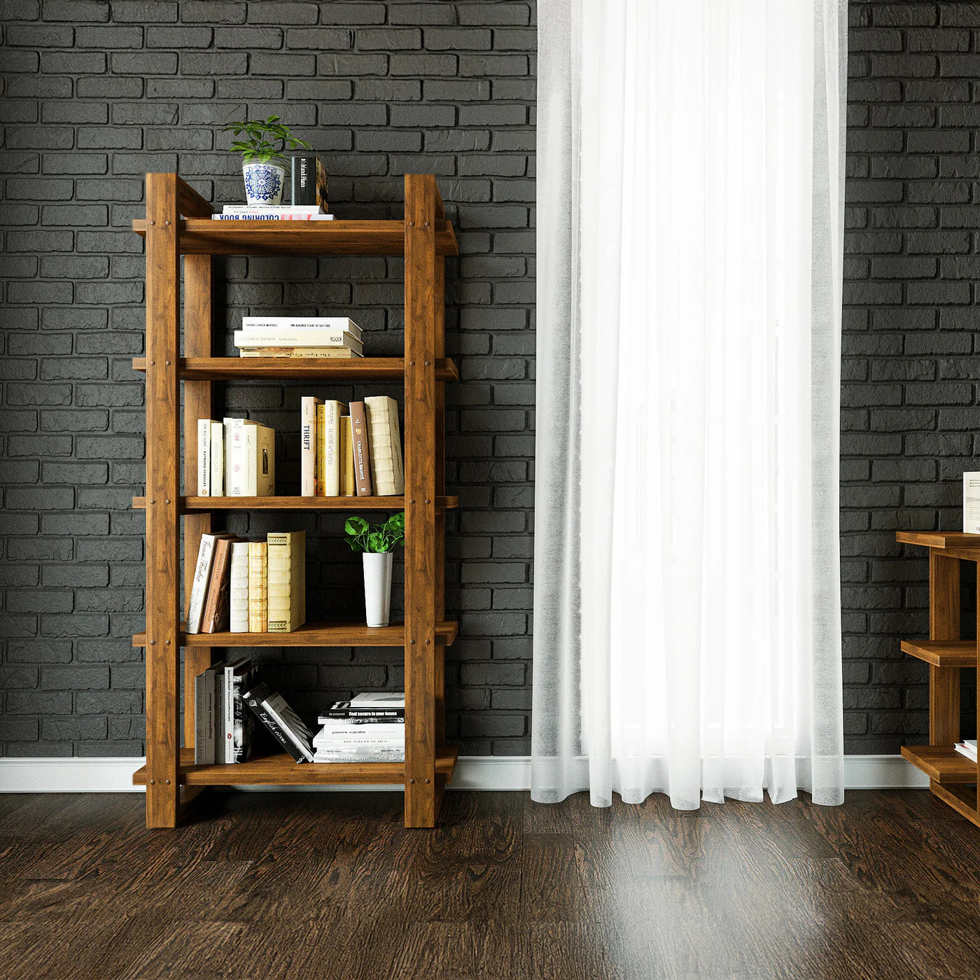 Harmony Single Shelf/Bookcase - Solid Teak Wood