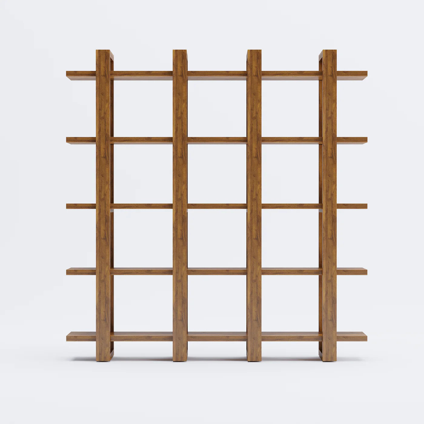 Harmony Single Shelf/Bookcase - 66" - Solid Teak Wood
