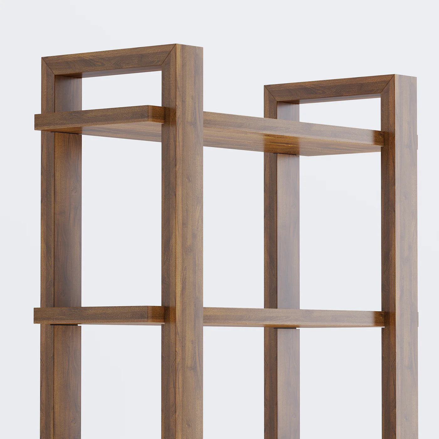 Harmony Single Shelf/Bookcase - 66" - Solid Teak Wood
