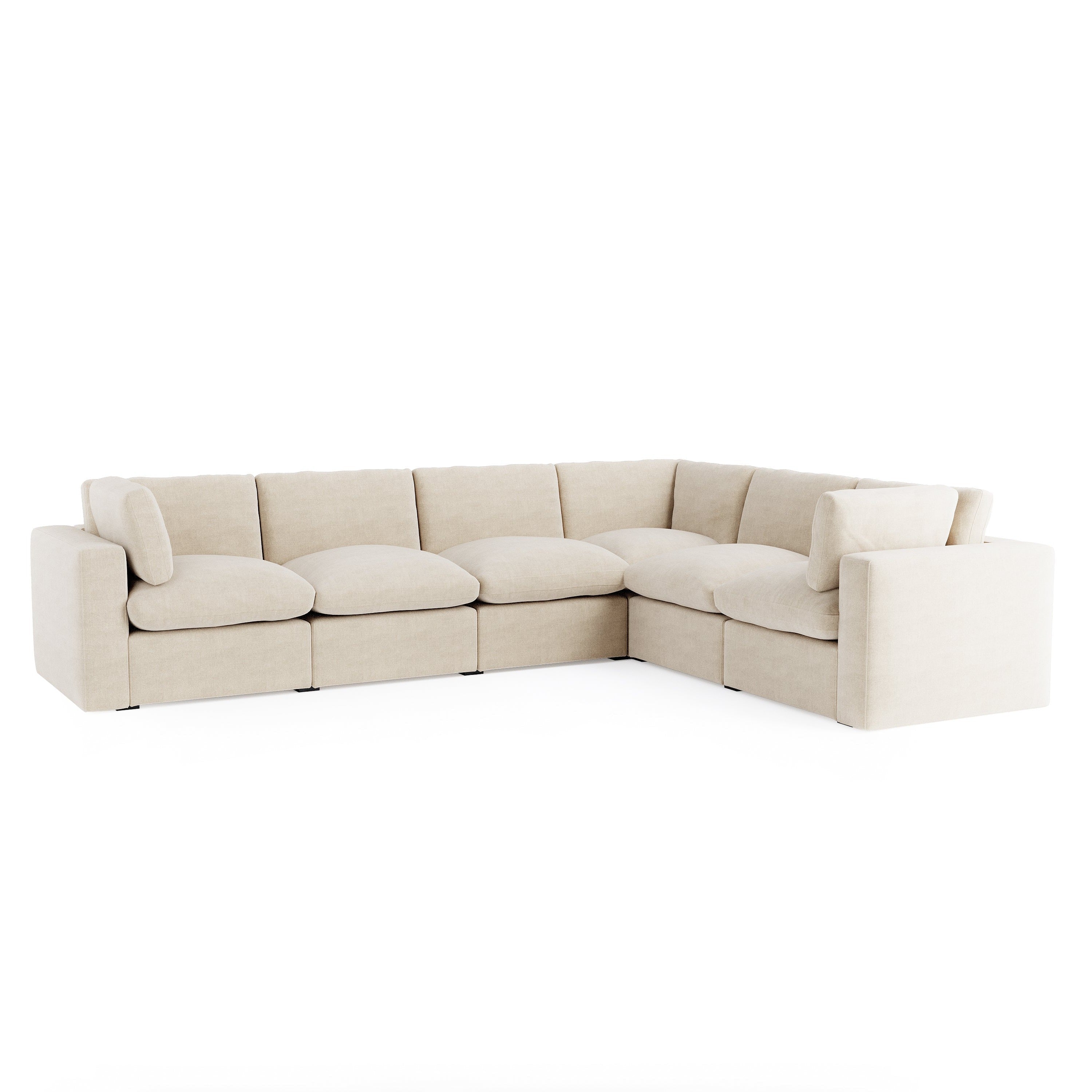 cream left-sectional